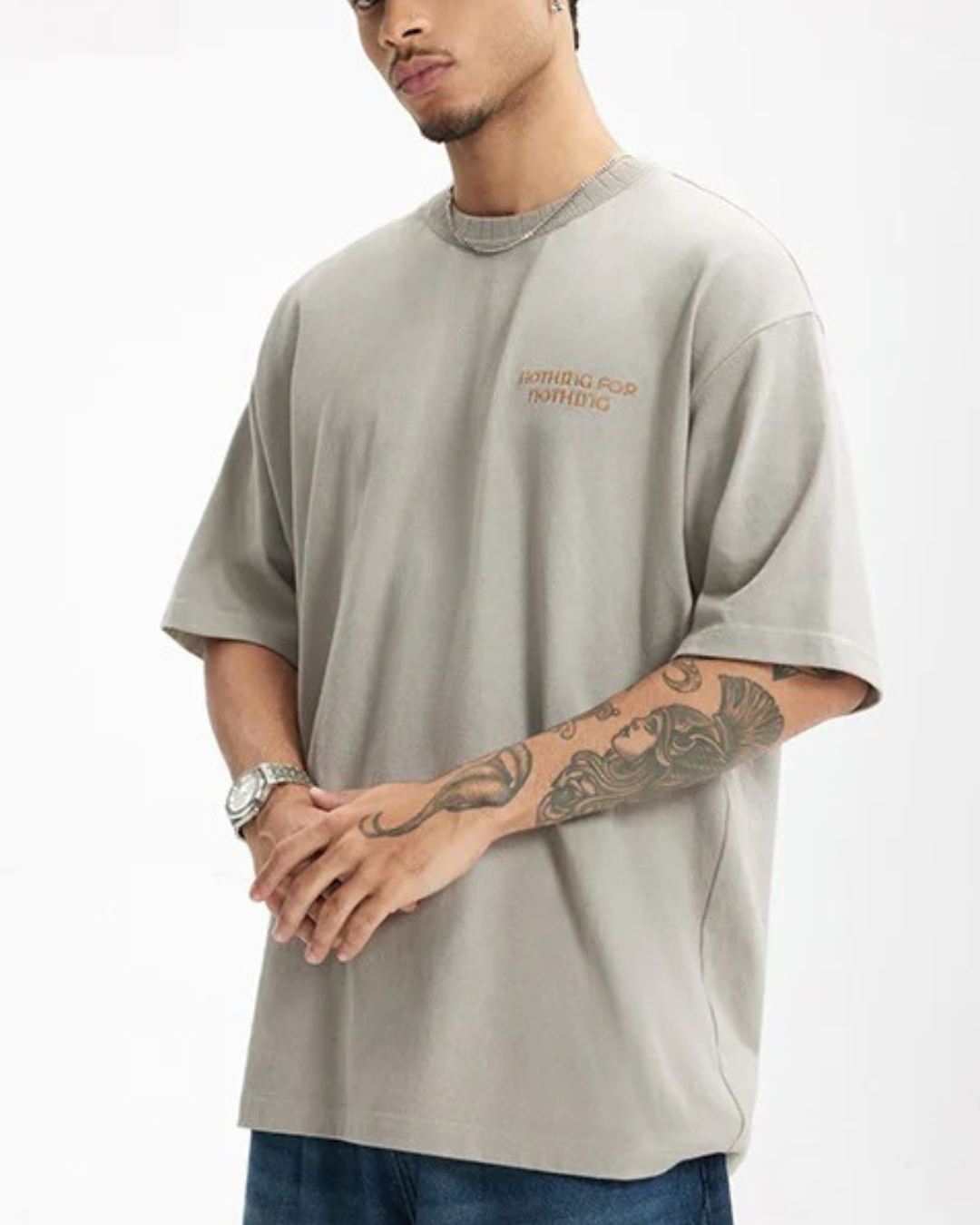 Men's Heavy-Knit Embroidered Polo T-Shirt – Retro Short Sleeve