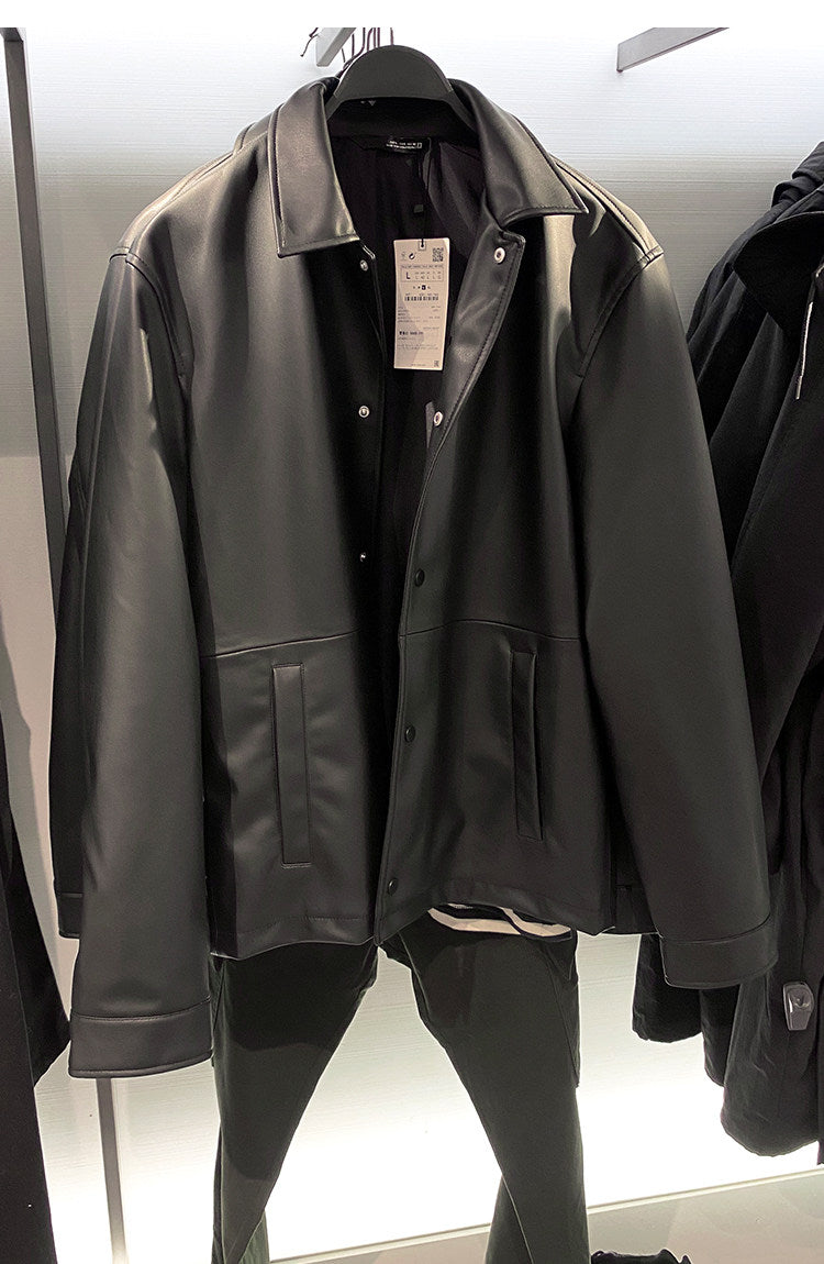 Men's Casual Leather Jacket