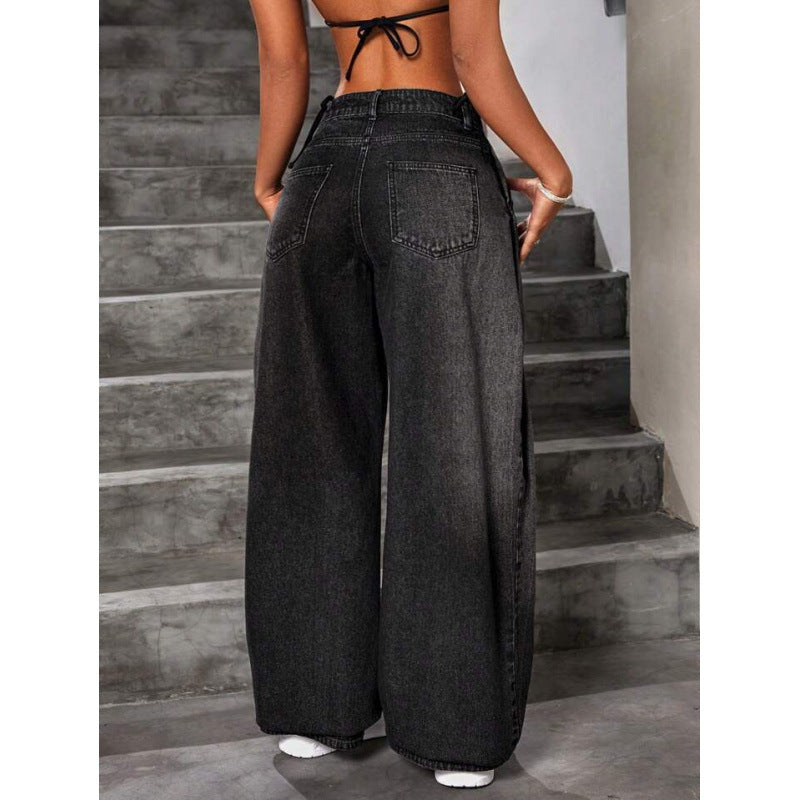 Retro Loose-fit Wide-leg