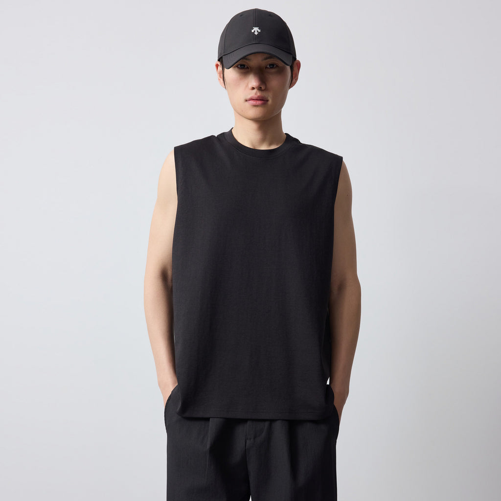 Summer New Solid Color Crew Neck Men's Vest