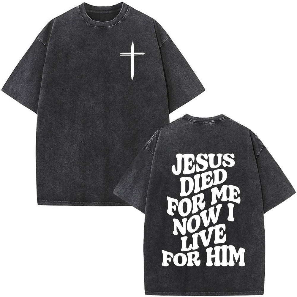 Men's Retro Washed Short-Sleeve T-Shirt