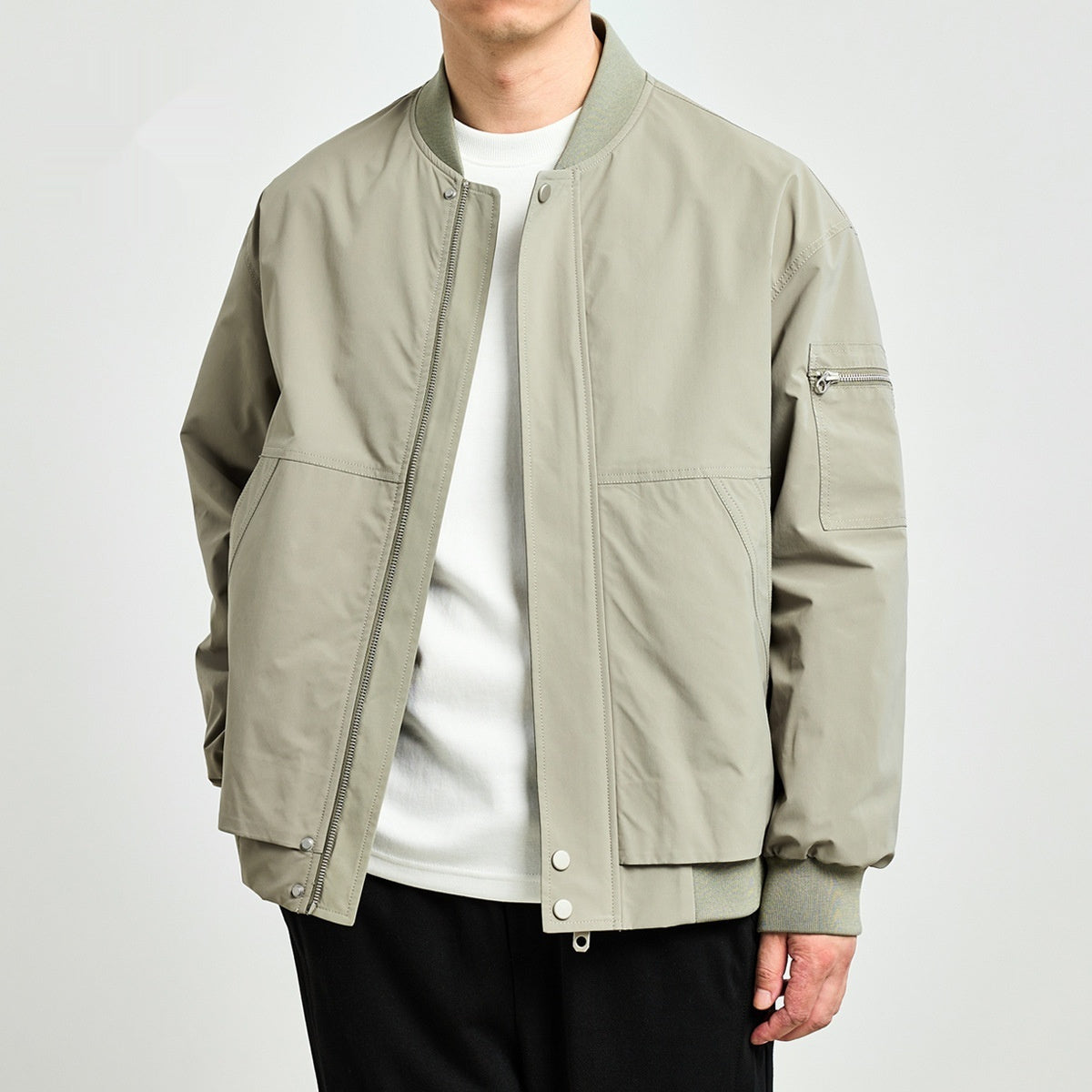 Men's Solid Color Casual Spring Jacket