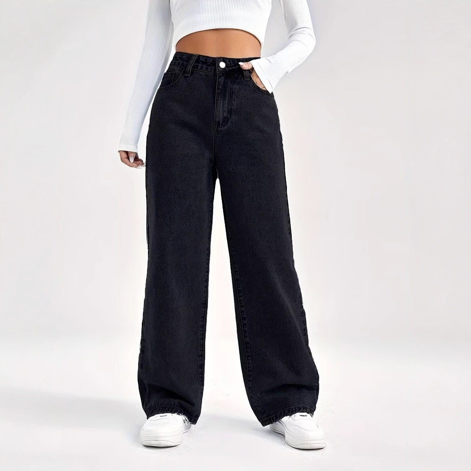 Washed Denim Jeans