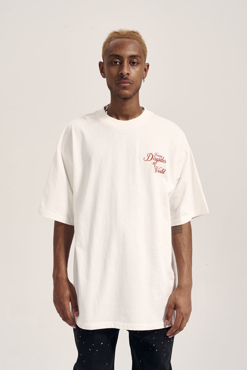 Men's Oversized Hip-Hop Graphic T-Shirt – Loose Street Style