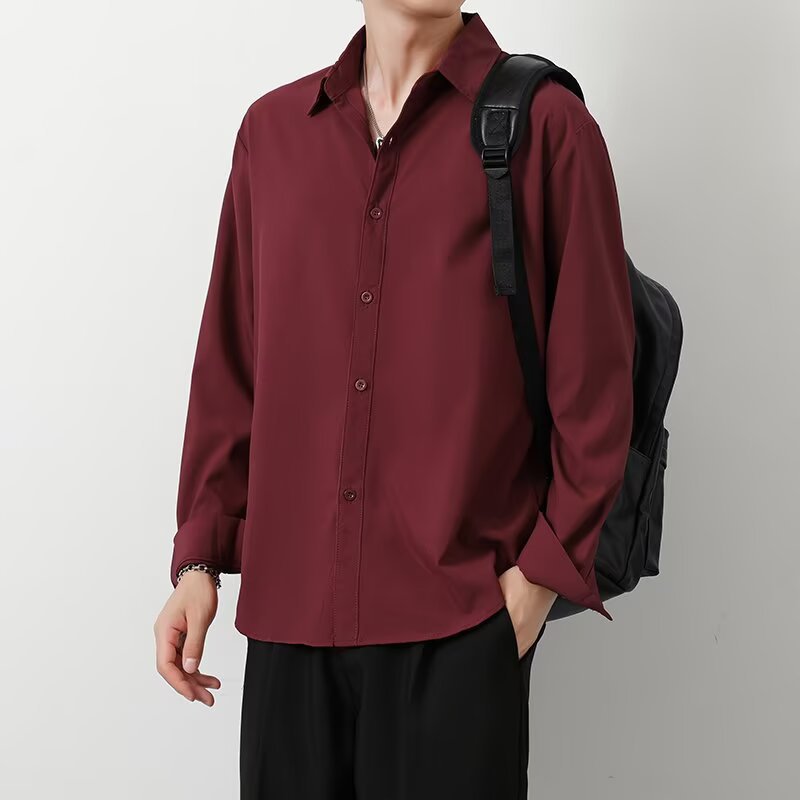 Men's SpringAutumn Loose Long-Sleeve Top