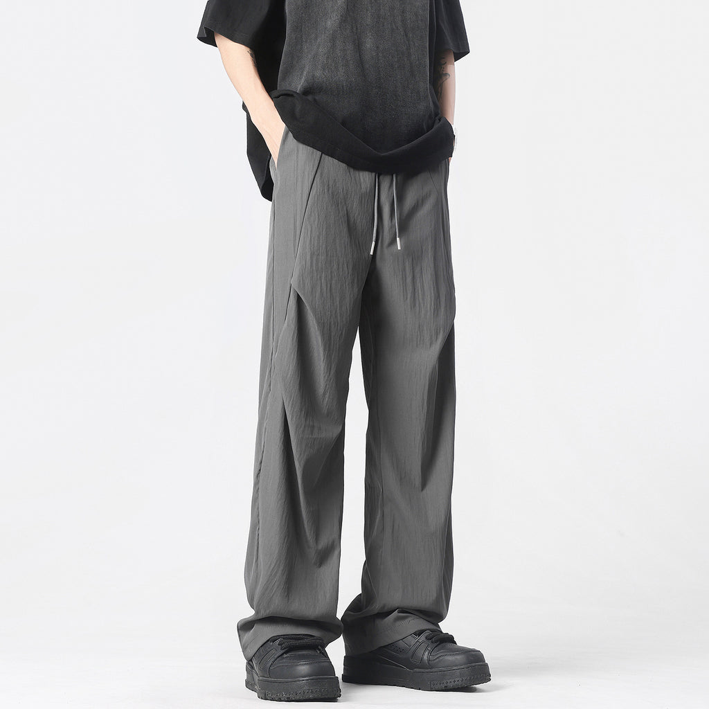 Men's Wide-Leg Drape Casual Trousers