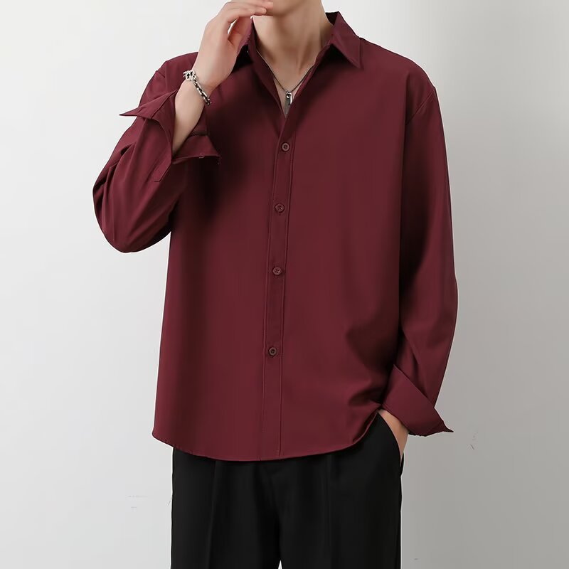 Men's SpringAutumn Loose Long-Sleeve Top
