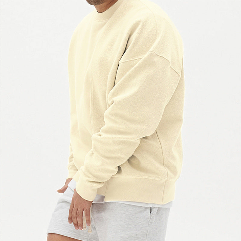 Men's Loose Round-Neck Pullover Sweater