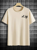 Men's Retro Loose-Fit Printed Short-Sleeve T-Shirt