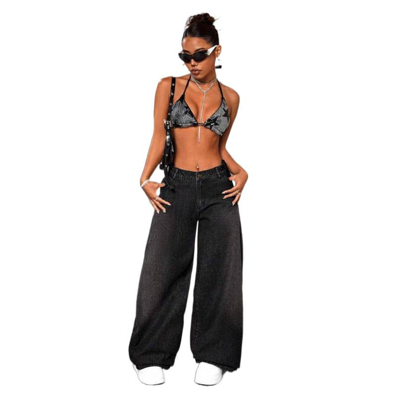 Retro Loose-fit Wide-leg