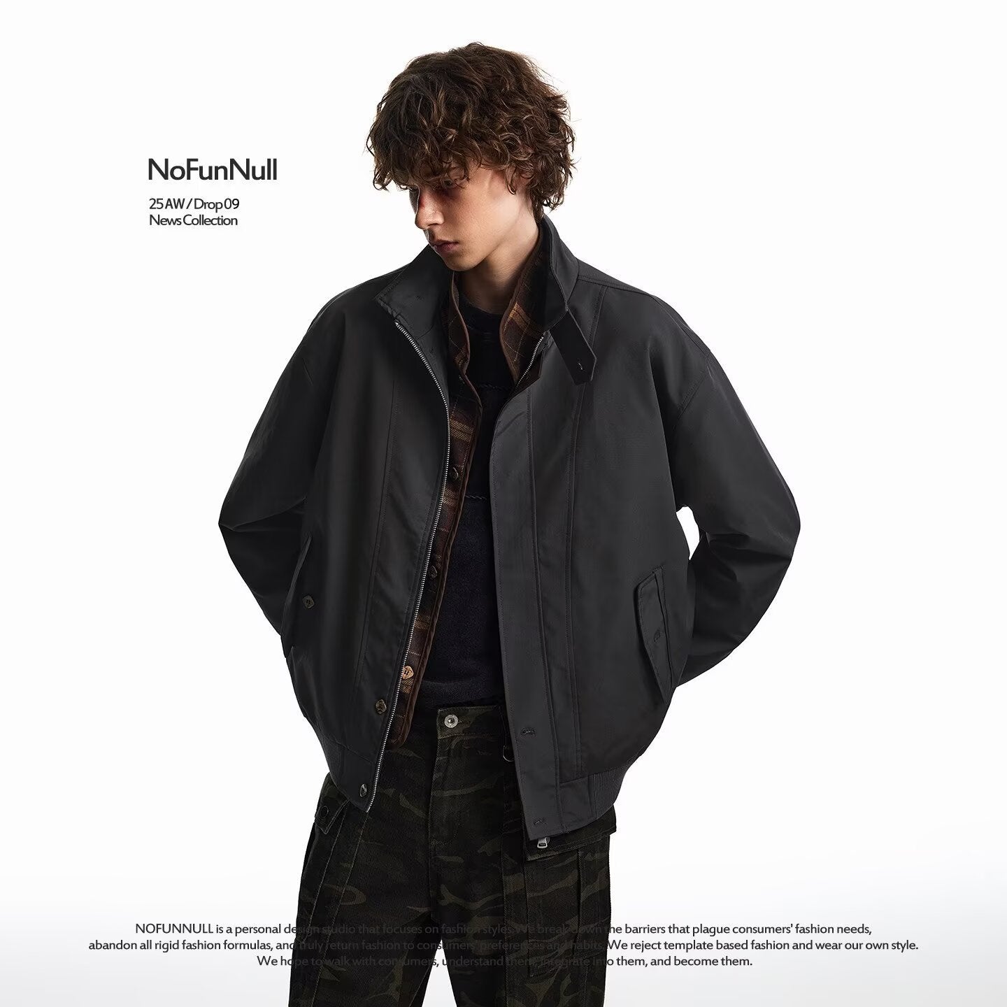 Men's Plaid Patchwork Baseball Jacket