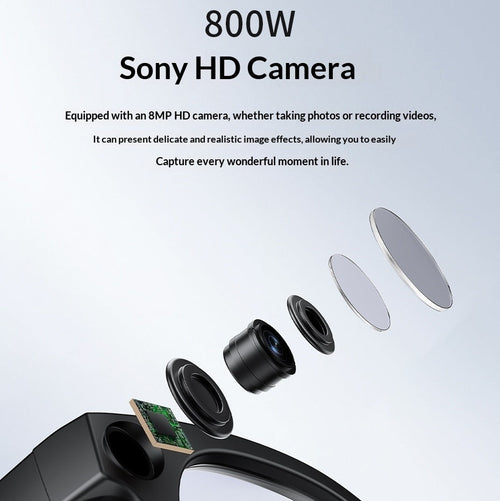 AI-powered 800MP Smart Glasses For Photography