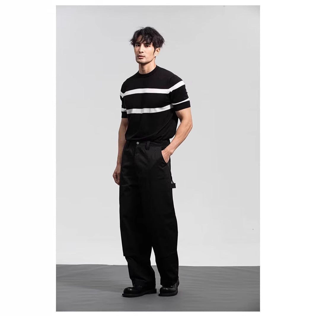 Men's Retro Round-Neck Knitted Top