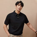 Men's Retro Lapel Knitted T-Shirt