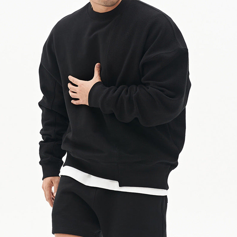 Men's Loose Round-Neck Pullover Sweater