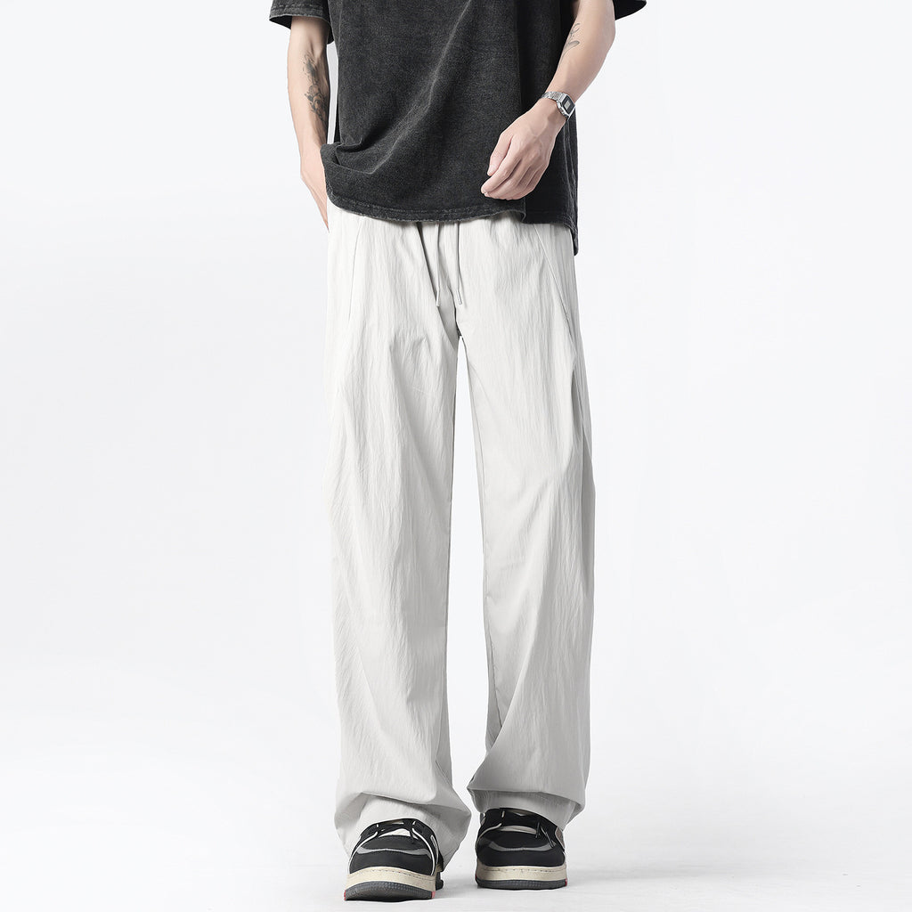 Men's Wide-Leg Drape Casual Trousers