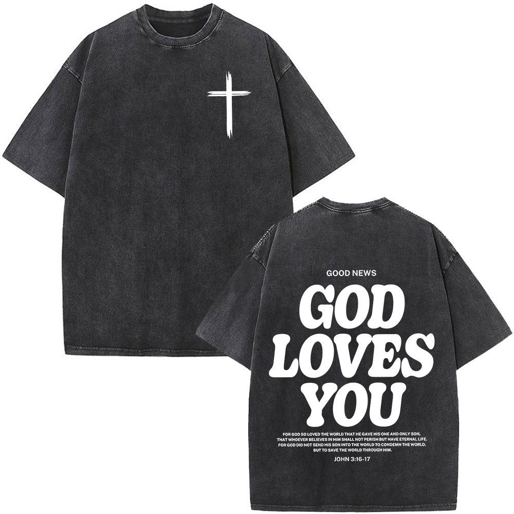 Men's Retro Washed Short-Sleeve T-Shirt