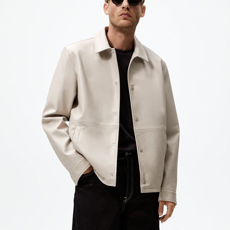 Men's Casual Leather Jacket
