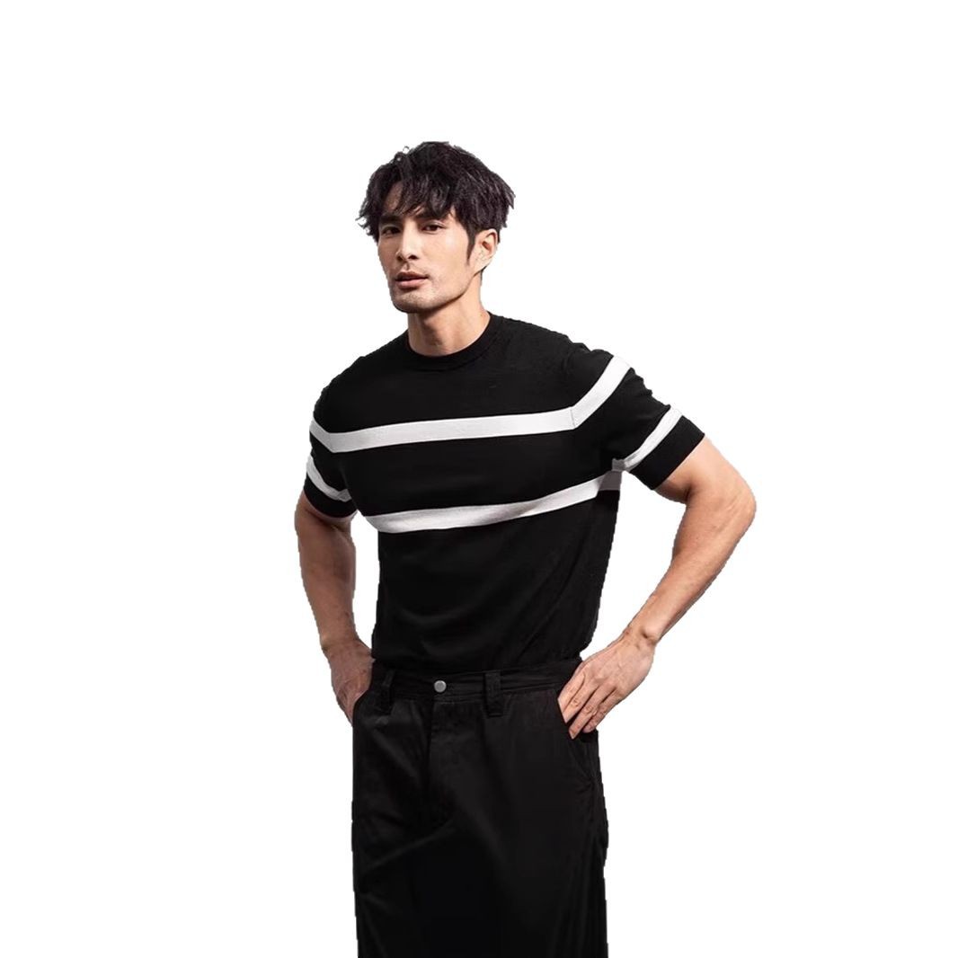 Men's Retro Round-Neck Knitted Top