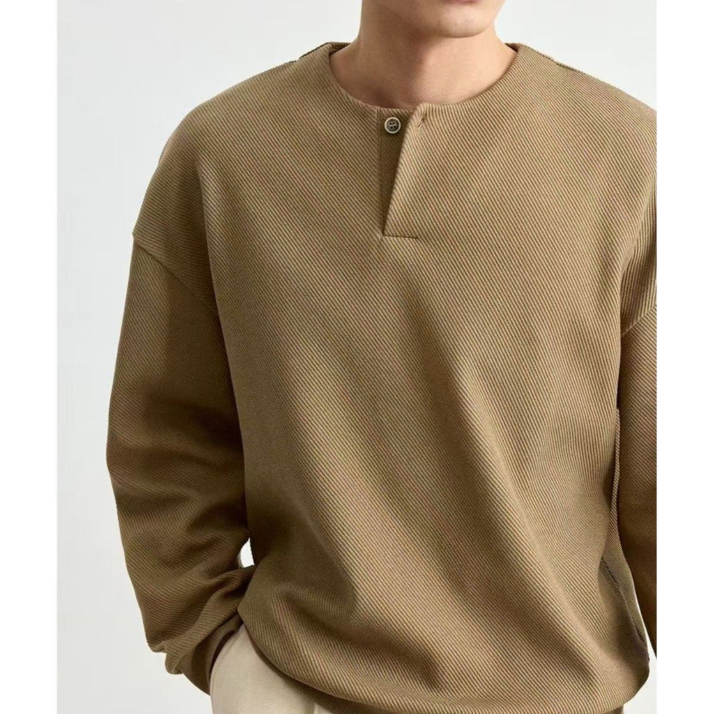 Men's Plus-Size Lightweight Crew-Neck Sweatshirt