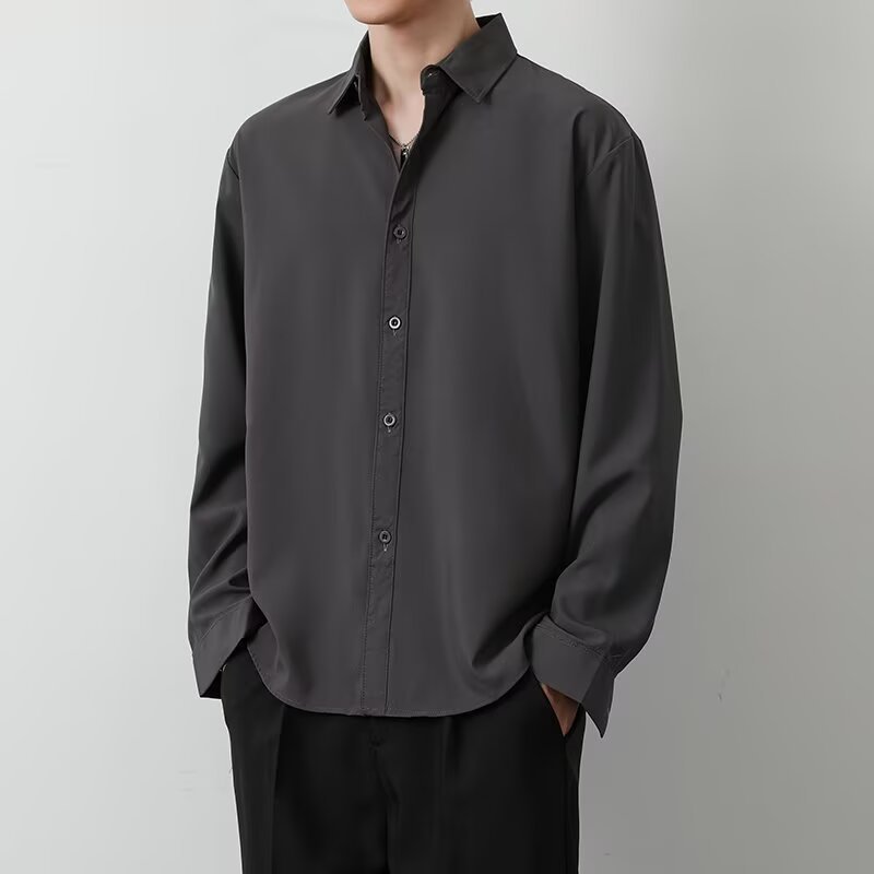 Men's SpringAutumn Loose Long-Sleeve Top
