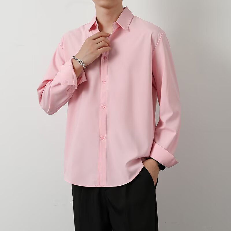 Men's SpringAutumn Loose Long-Sleeve Top