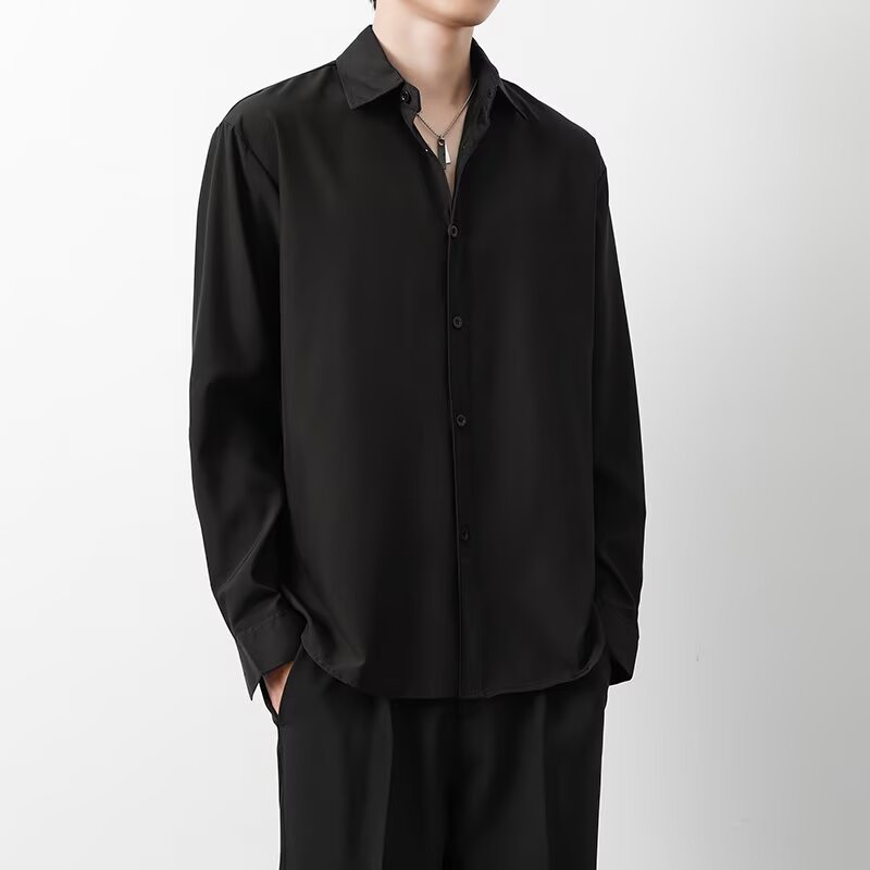 Men's SpringAutumn Loose Long-Sleeve Top