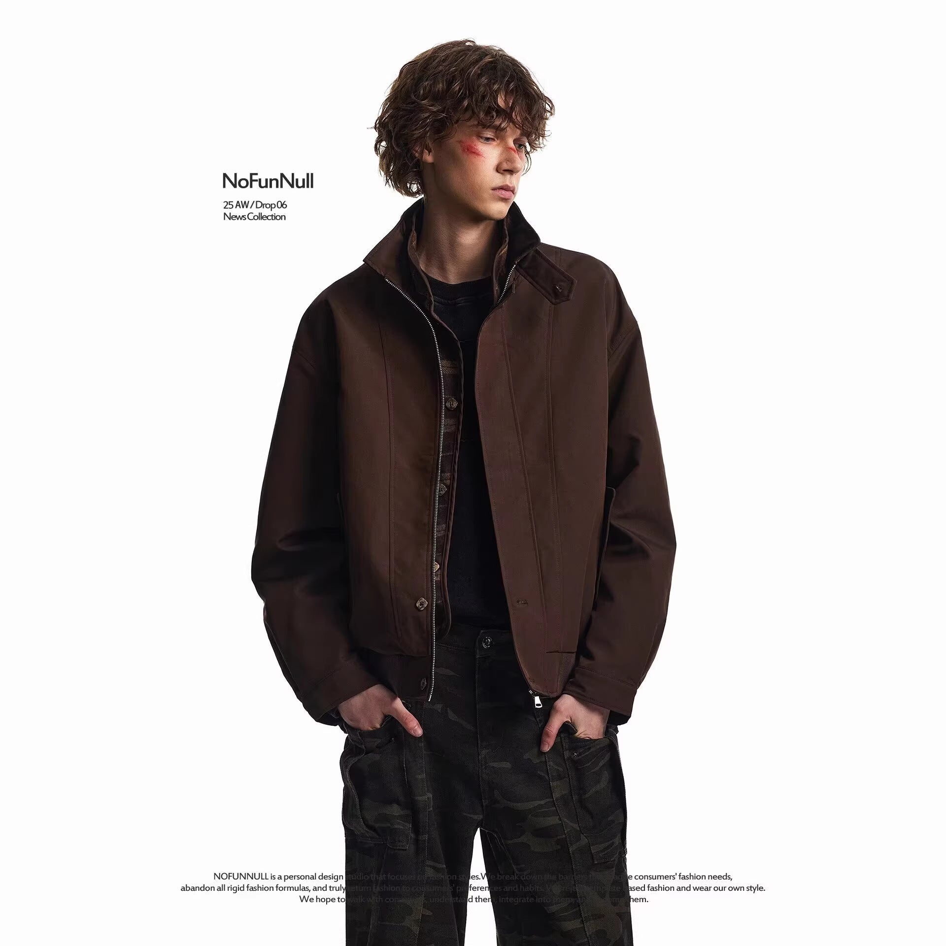 Men's Plaid Patchwork Baseball Jacket