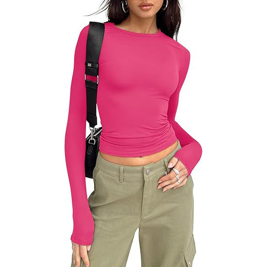 Women's Base-layer Round-neck Long-sleeve Top