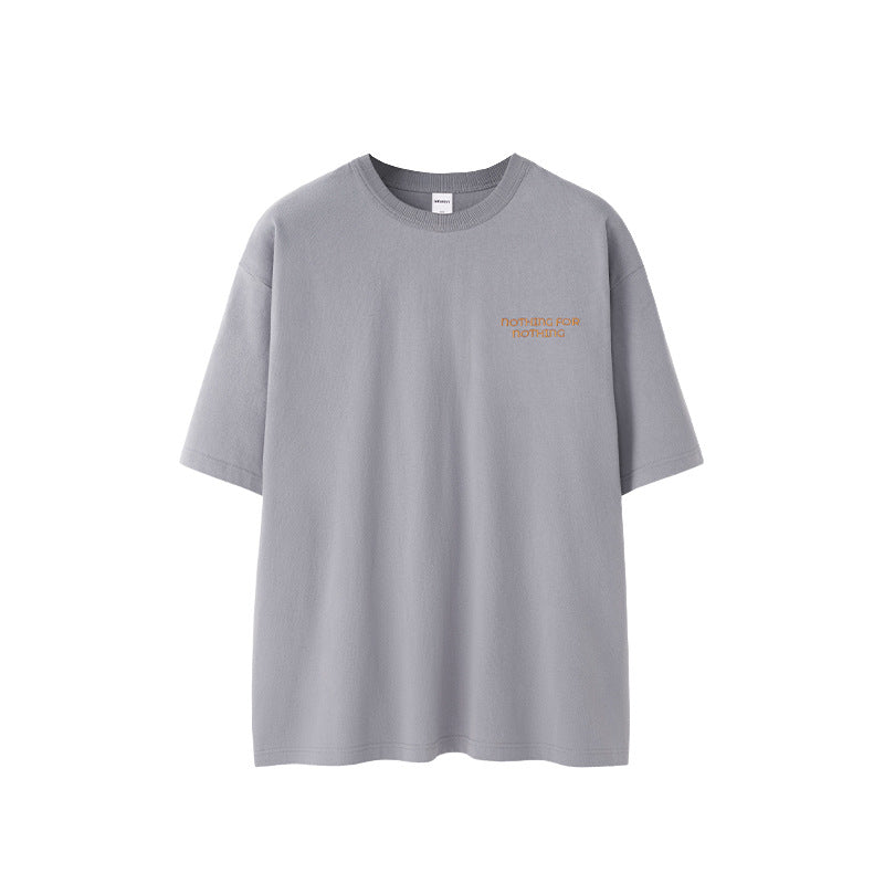 Men's Heavy-Knit Embroidered Polo T-Shirt – Retro Short Sleeve