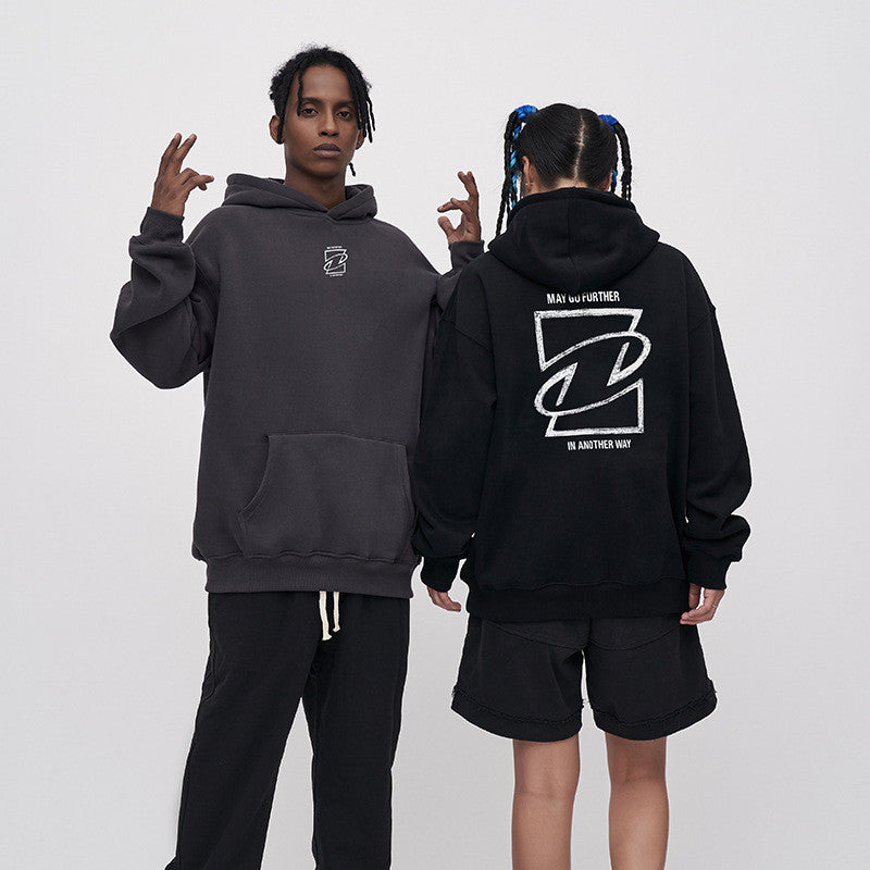 Men's Loose Hooded Sweatshirt