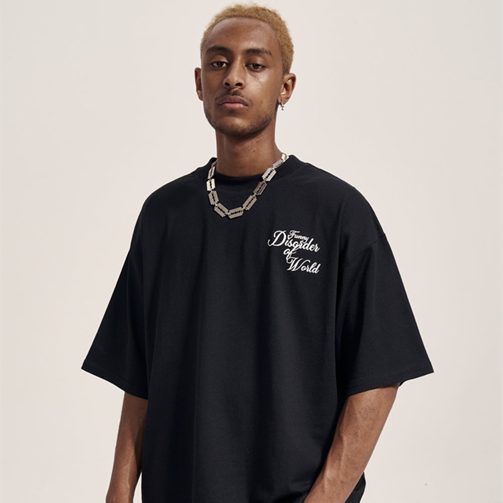 Men's Oversized Hip-Hop Graphic T-Shirt – Loose Street Style