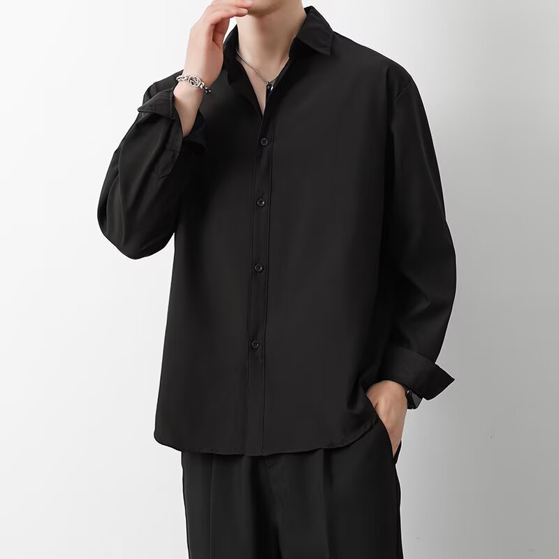 Men's SpringAutumn Loose Long-Sleeve Top
