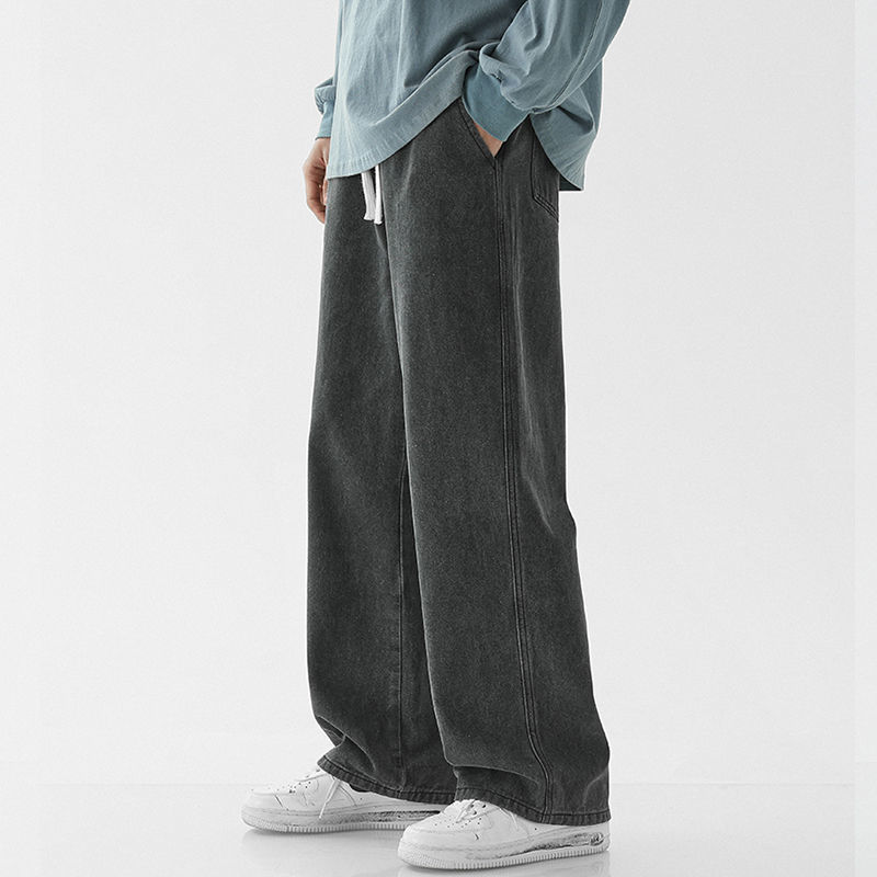 Men's Casual Loose Straight-Leg Jeans