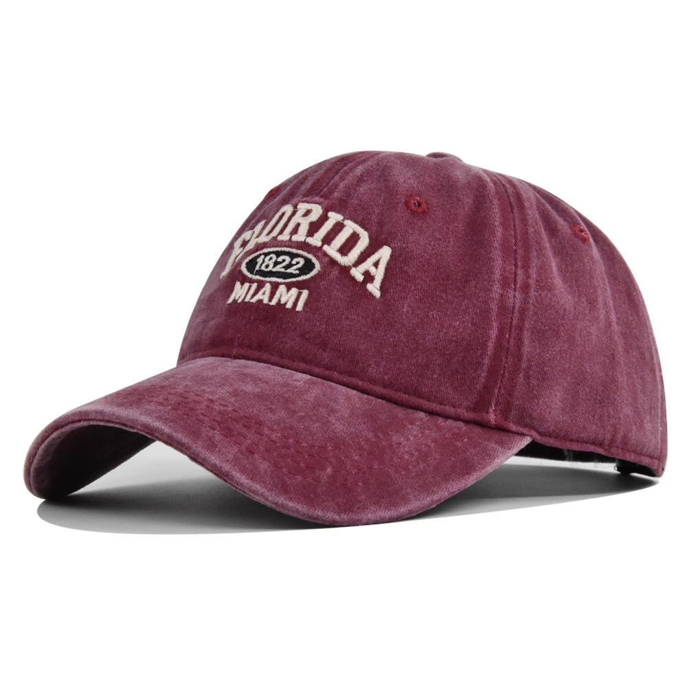 Retro Versatile Embroidered Baseball Cap