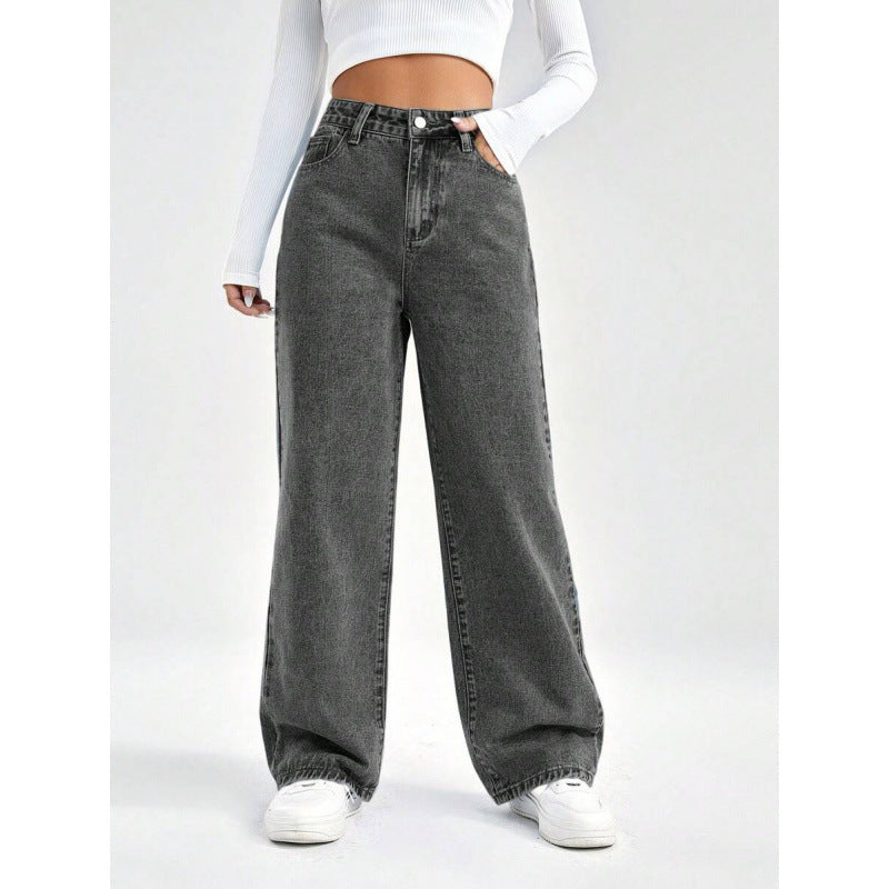 Washed Denim Jeans