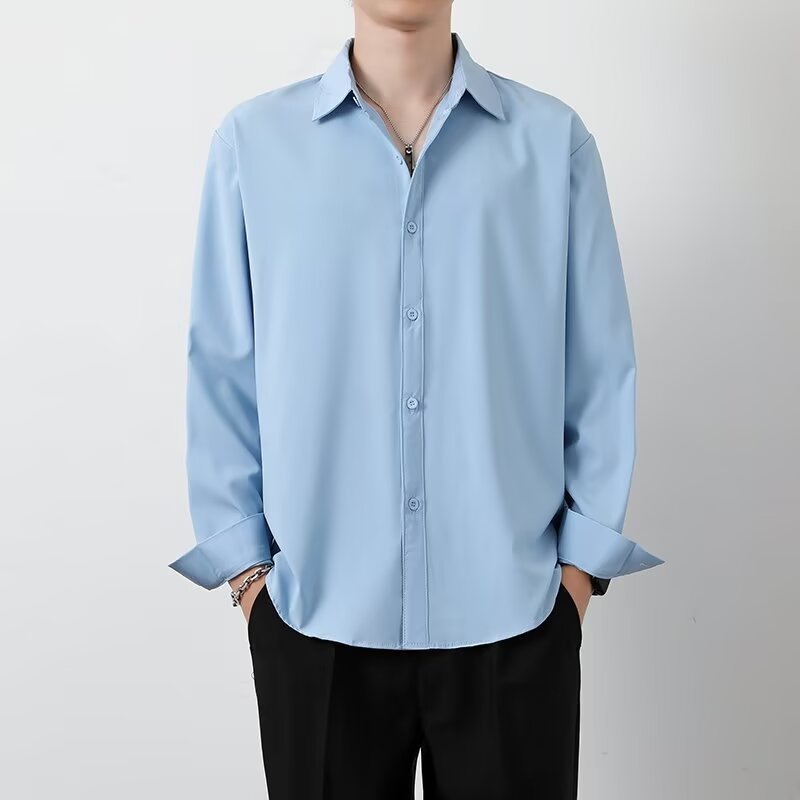 Men's SpringAutumn Loose Long-Sleeve Top