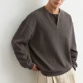 Men's Plus-Size Lightweight Crew-Neck Sweatshirt