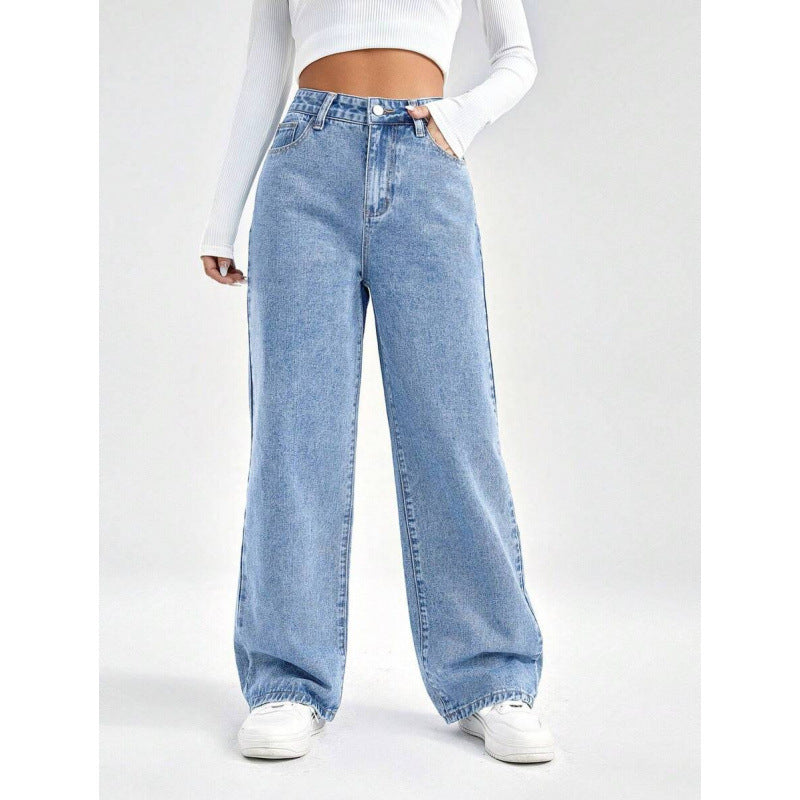 Washed Denim Jeans